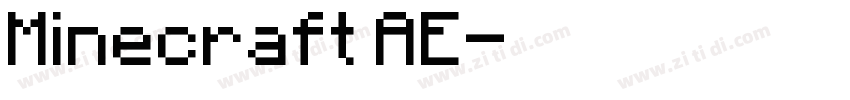 Minecraft AE字体转换